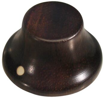 Boston KWE-320 bell knob, wood, Stallion, with pointer, 25x14mm, ebony