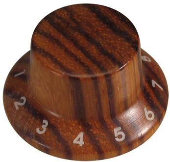Boston KWZ-310 bell knob, wood, Stallion, 25x13mm, zebra