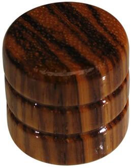 Boston KWZ-350 dome knob, wood, 2 rings, 19x18mm, zebra