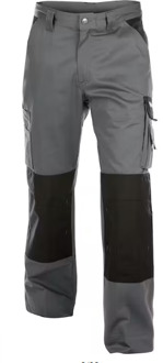 BOSTON LIGHT Tweekleurige Werkbroek met kniestukken [200426] Grijs/Zwart - 52