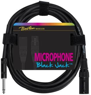 Boston MC-240-10 microfoonkabel microfoonkabel, zwart, 10 meter, 1 x XLR3m + 1 x jack