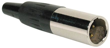 Boston MINI-3-MV mini xlr plug mini xlr plug, male, 3-polig, nikkel