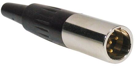 Boston MINI-4-MV mini xlr plug mini xlr plug, male, 4-polig, nikkel