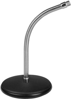 Boston MS-2100 tafel microfoonstatief tafel microfoonstatief, ronde voet, met zwanenhals 36cm