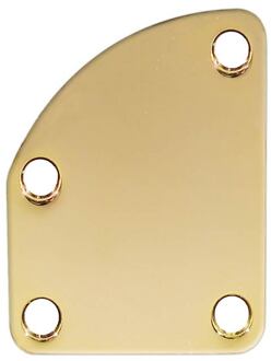 Boston NP-76-G halsplaat halsplaat, 63,2x50,7mm, for contoured body heel, goud