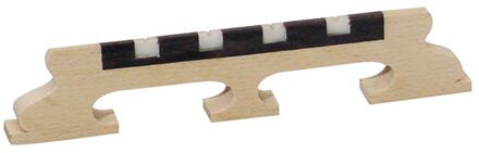 Boston P-1158 brug voor banjo brug voor banjo, esdoorn, ebben+galalith kam, voor tenor banjo, hoogte: 5/8"