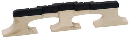 Boston P-1558 brug voor banjo brug voor banjo, esdoorn, ebben gecompenseerde kam, voor 5 snarige banjo, hoogte: 5/8"