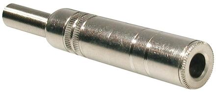 Boston P-220 jack plug female jack plug female, 2-polig, nikkel, met veer 6,5mm