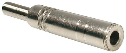 Boston P-230 jack plug female jack plug female, 3-polig, nikkel, met veer 6,5mm