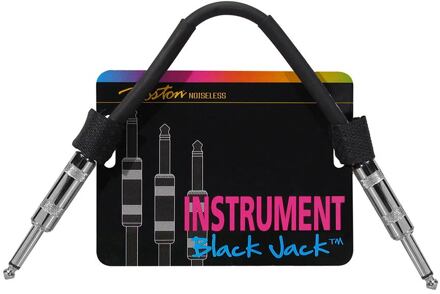 Boston PC-220-15 patch kabel patch kabel, zwart, 0,15 meter, 2 x metalen jack