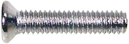 Boston PS-01-C pickup bolt, 2,6x12mm, 12pcs, flat countersunk, chrome