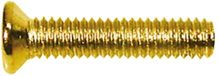 Boston PS-01-GD pickup bolt, 2,6x12mm, 12pcs, flat countersunk, gold