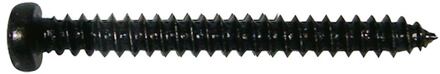 Boston PS-10-B pickup screw, 2,6x25mm, 12pcs, dome head, tapping, black