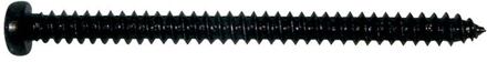 Boston PS-12-B pickup screw, 2,6x35mm, 12pcs, dome head, tapping, black