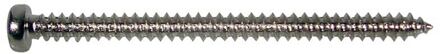 Boston PS-12-N pickup screw, 2,6x35mm, 12pcs, dome head, tapping, nickel