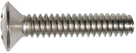 Boston PS-20-N pickup bolt, nickel, 3,2x18mm, 12pcs, oval countersunk
