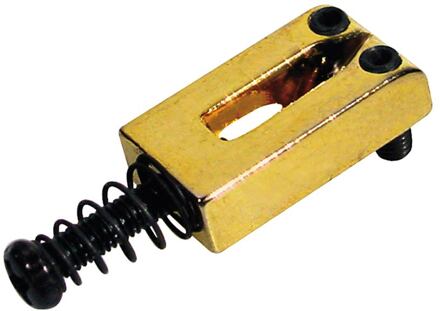 Boston S-140-G brugzadel brugzadel, metaal, goud, Stallion, p=10,5, inclusief veer en schroef, 6-pack