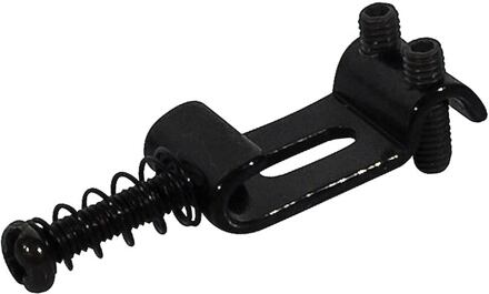 Boston S-145-B brugzadel brugzadel, metaal, zwart, Stallion, p=10,5, inclusief veer en schroef, 6-pack