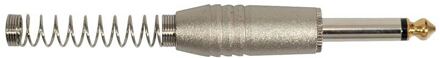 Boston S-230 jack plug jack plug, 6,3mm, 2-polig, nikkel, met veer, 7,3mm