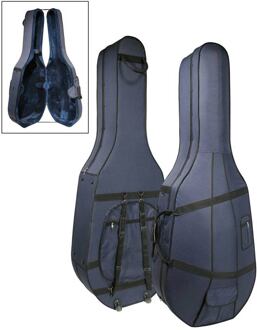 Boston SBB-34-DB contrabaskoffer contrabaskoffer, 3/4, schuimrubber, blauw