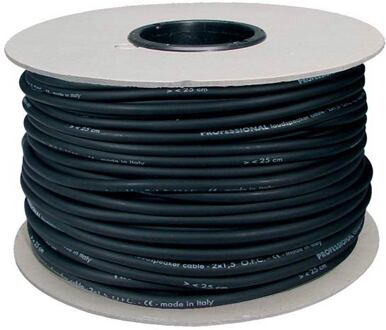 Boston SC-215-BK speakerkabel speakerkabel, zwart, rol, 100 meter, 2 x 1,5mm