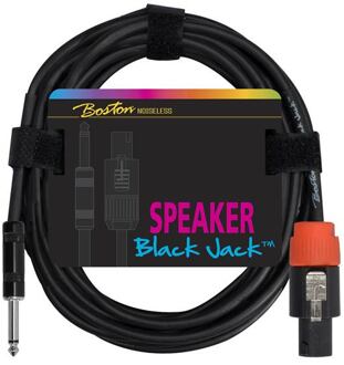 Boston SC-220-1 speakerkabel speakerkabel, zwart, 1 meter, jack + speaker twist, 2 x 1,5mm