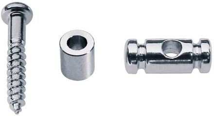 Boston SH-10-C snaargeleider snaargeleider, cilinder model, chroom, hoogte 9.0mm, inclusief bus en schroef