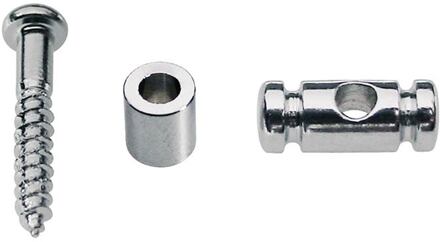 Boston SH-10-N snaargeleider snaargeleider, cilinder model, nikkel, hoogte 9.0mm, inclusief bus en schroef