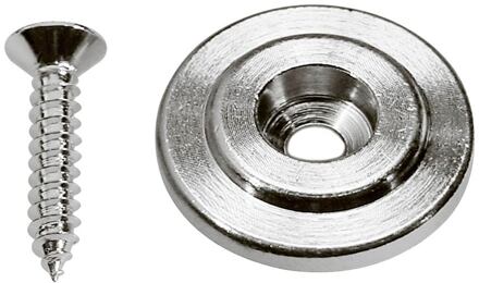 Boston SH-15-C snaargeleider voor bass gitaar snaargeleider voor bass gitaar, knoop model, chroom, inclusief schroef, 19mm, hoogte 7mm