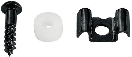 Boston SH-2-B snaargeleider snaargeleider, Stallion, zwart, inclusief nylon bus en schroef