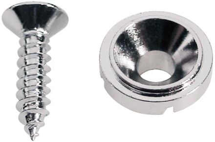 Boston SH-3-C snaargeleider snaargeleider, knoop model, chroom, inclusief schroef, diameter 10mm, hoogte 5mm