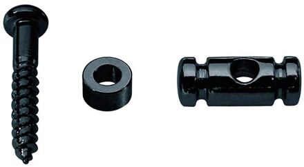 Boston SH-8-B snaargeleider snaargeleider, cilinder model, zwart, hoogte 6.5mm, inclusief bus en schroef