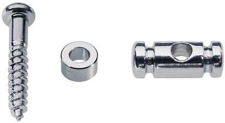 Boston SH-8-C snaargeleider snaargeleider, cilinder model, chroom, hoogte 6.5mm, inclusief bus en schroef