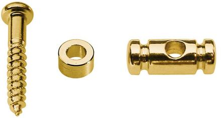 Boston SH-8-G snaargeleider snaargeleider, cilinder model, goud, hoogte 6.5mm, inclusief bus en schroef