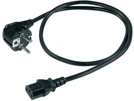 Boston SM-300-1.8 voedingkabel voedingkabel, zwart, 3 x 1,0 mm, 1,8 meter, 2 europlug, 250 volt