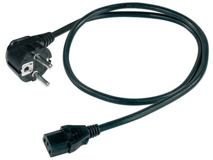 Boston SM-300-10 voedingkabel voedingkabel, zwart, 3 x 1,0 mm, 10 meter, 2 europlug, 250 volt