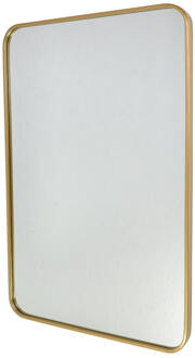 Boston Spiegel Rechthoekig - Goud - Metaal - 90x60