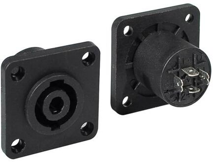 Boston SPK-4MPG speaker chassis conn speaker chassis conn, 4-polig, male, rond model, 40 x 40mm