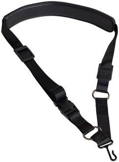Boston SR-5-V riem voor saxofoon riem voor saxofoon, nylon, zwart, breedte: 25 mm