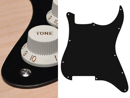 Boston ST-100-BM slagplaat slagplaat, Stallion, 1 ply, black mat, geen gaten (alleen schroefgaten)