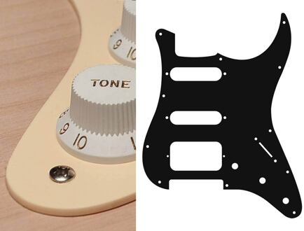 Boston ST-123-C slagplaat slagplaat, Stallion, 1 ply, cream, SSH, 3 pot holes, 3-5 switch