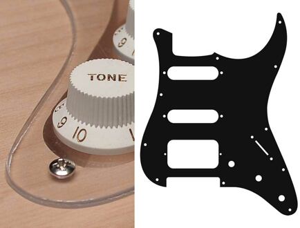 Boston ST-123-TR slagplaat slagplaat, Stallion, 1 ply, transparent, SSH, 3 pot holes, 3-5 switch