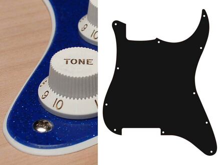 Boston ST-200-SBU slagplaat slagplaat, Stallion, 2 ply, sparkling blue, geen gaten (alleen schroefgaten)