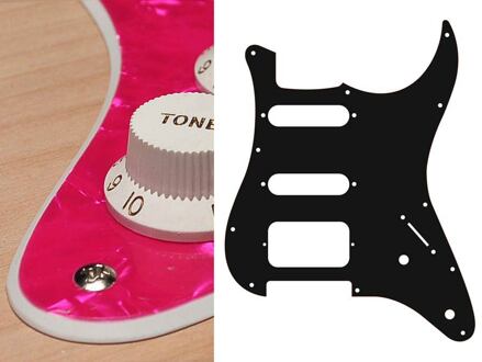 Boston ST-222-PP slagplaat slagplaat, Stallion, 2 ply, pearlpink, SSH, 2 pot holes, 3-5 switch