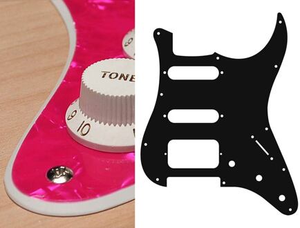 Boston ST-223-PP slagplaat slagplaat, Stallion, 2 ply, pearlpink, SSH, 3 pot holes, 3-5 switch