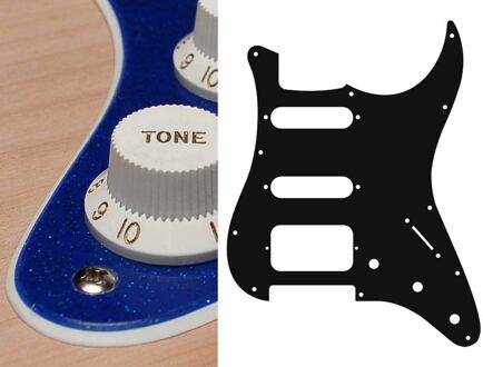 Boston ST-223-SBU slagplaat slagplaat, Stallion, 2 ply, sparkling blue, SSH, 3 pot holes, 3-5 switch