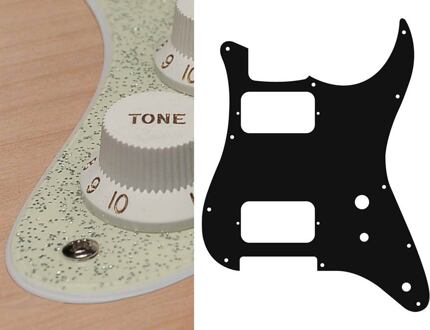 Boston ST-231-SCH slagplaat slagplaat, Stallion, 2 ply, sparkling champagne, HH, 2 pot holes, toggle switch