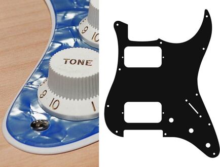 Boston ST-233-POB slagplaat slagplaat, Stallion, 2 ply, pearlocean blue, HH, 3 pot holes, 3-5 switch