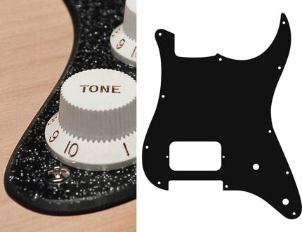 Boston ST-244-SBK slagplaat slagplaat, Stallion, 2 ply, sparkling black, h, 2 pot holes