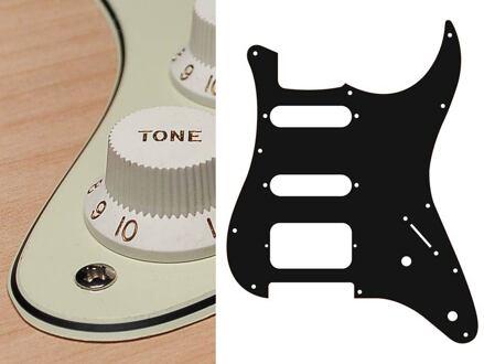 Boston ST-322-M slagplaat slagplaat, Stallion, 3 ply, mint green, SSH, 2 pot holes, 3-5 switch